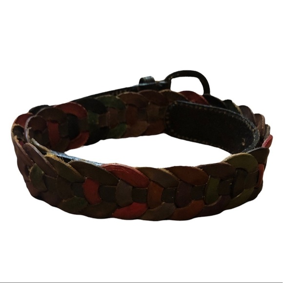 Leather Multi Color Vintage Belt main image 6